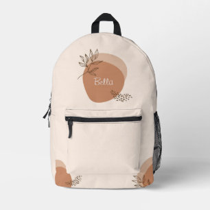 Chic modern boho pink und beige bedruckter rucksack