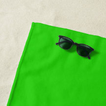 Chic Modern Bright Lime Green White Color Block