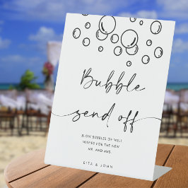 Chic Modern Burning mit Liebe Blubble Sign Sockelschild