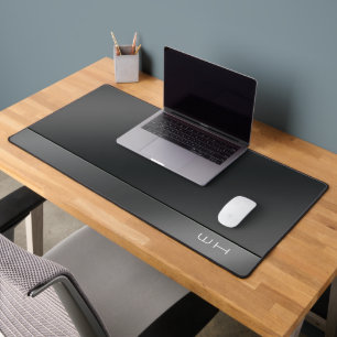 Chic Modern Business Black Schreibtischunterlage