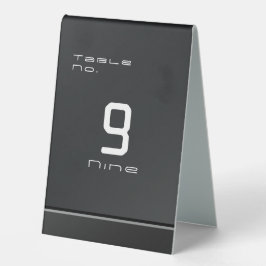 Chic Modern Business Black Tischaufsteller