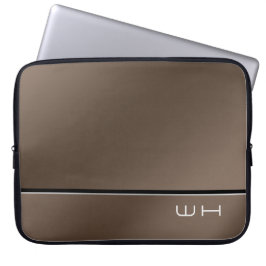Chic Modern Business Brown Laptopschutzhülle