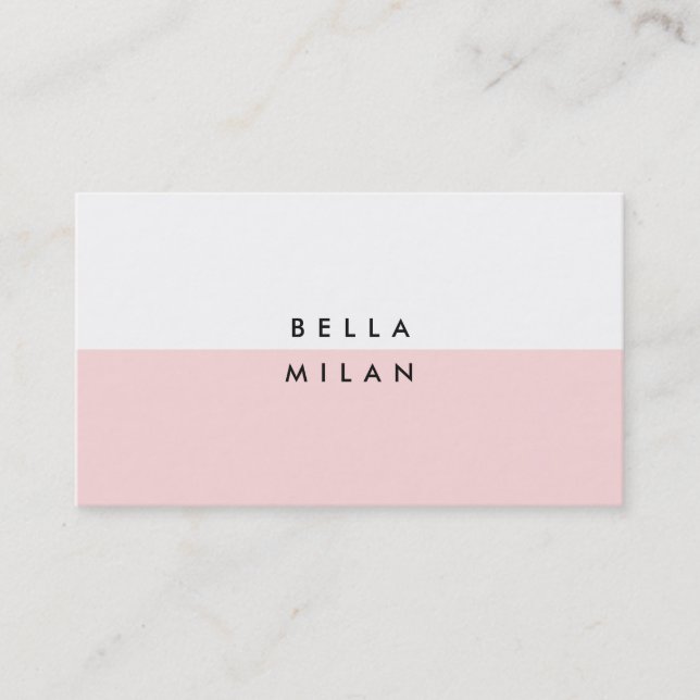 Chic Modern Business Card Visitenkarte (Vorderseite)