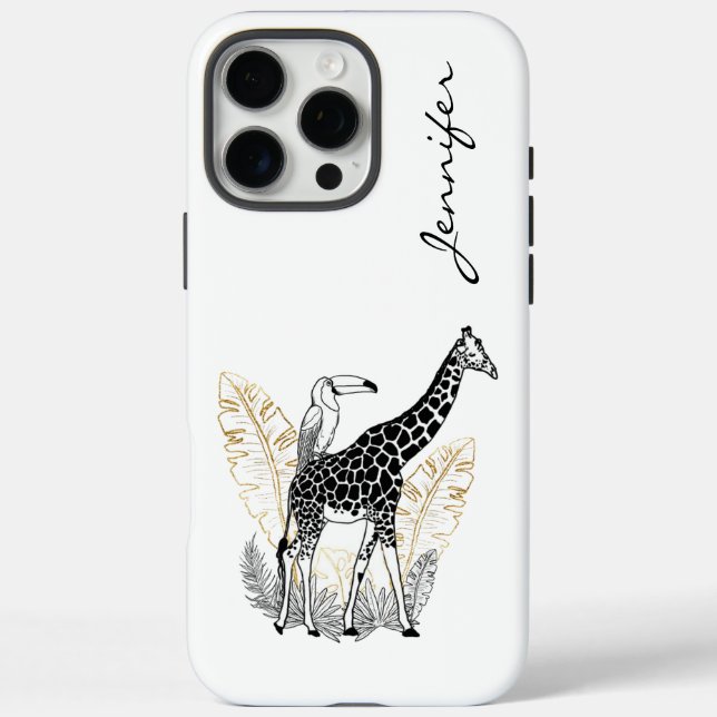 Chic Modern Giraffe iPhone Case-Mate iPhone Hülle (Rückseite)