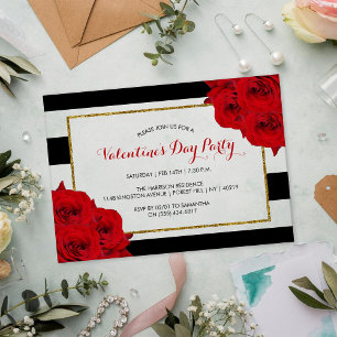 Chic Modern Luxe Valentine's Day Party Acryleinladungen