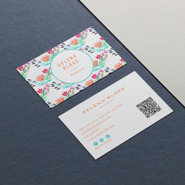 Chic & Modern | Minimalistischer QR-Code Visitenkarte (Von Creator hochgeladen)