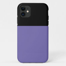 Chic Modern Periwinkle Lila Schwarzer Farbblock