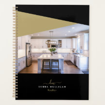 Chic Modern Realtor Spiral Agenda Planer
