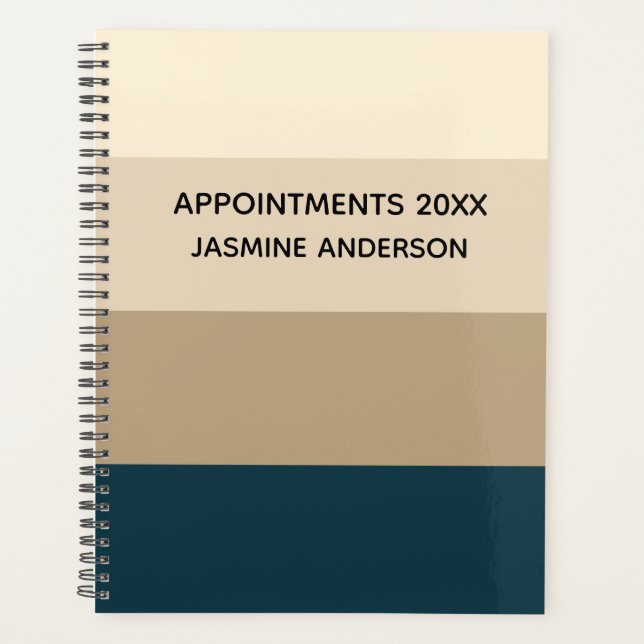 Chic Modern Retro Vintag 2024 Wochen monatlich Planer (Vorderseite)