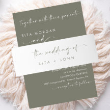 Chic Modern Sage Green Wedding
