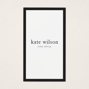 Chic Modern Schwarz-weiß Beruflich