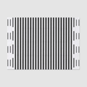 Chic Modern Schwarz-weiß Stripes Muster Geschenkar Seidenpapier