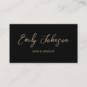 Chic Modern Trendy Hand Letted Business Card Visitenkarte