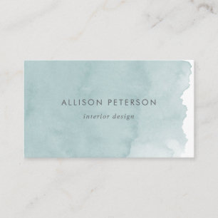 Chic Modern Watercolor Business Card Visitenkarte