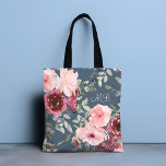 Chic Modern Watercolor Pink Burgund Blumenname<br><div class="desc">Dieses moderne Design besticht durch eine hübsche Aquarellblüte mit bordeauxroten und rosa Blume auf einem aquamarinen Hintergrund mit Ihrem personalisierten Namen. Personalisieren Sie den Text in der Textbox mit #floral #botanical #Tasche #Tasche #bags #handbags #accessoires #fashion #modionable #style #stylish #design #design #trendy #trendy</div>