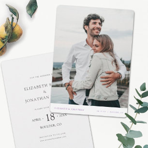 Chic Modern Wedding Save the Date Invite Template Einladung