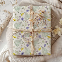 Chic Modern Wildblume Watercolor Muster