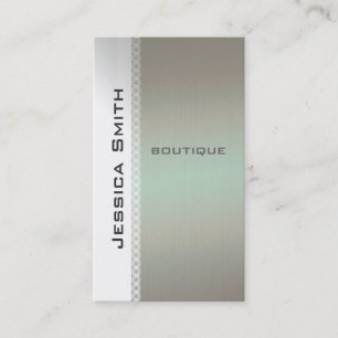 Chic moderne Luxus Spitzenmetallook Visitenkarte