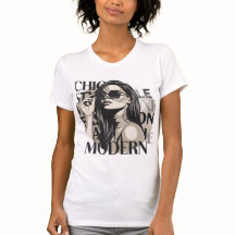 Chic Moderne Mode-Silhouette-Illustration