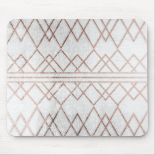 Chic-modernes Imitat-Rosen-Goldgeometrische Mousepad