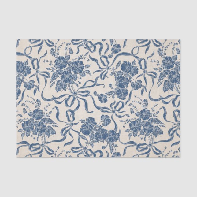 Chic-modernes Vintages Seidenpapier (Vorderseite)