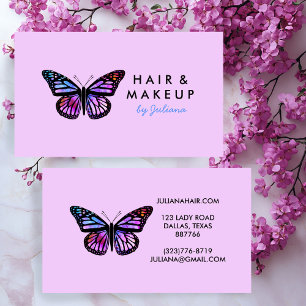 Chic Monarch Butterfly Elegantes Ambiente Visitenkarte