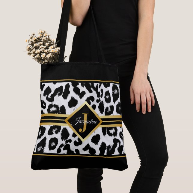 Chic Monogram auf Animal Print Black and Imitate G (Von Nahem)