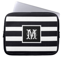 Chic Monogram Initial Classic Modernes Cooles B &  Laptopschutzhülle