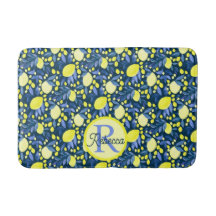 Chic Monogram Name Rustikale Zitrusfrüchte Lemonen