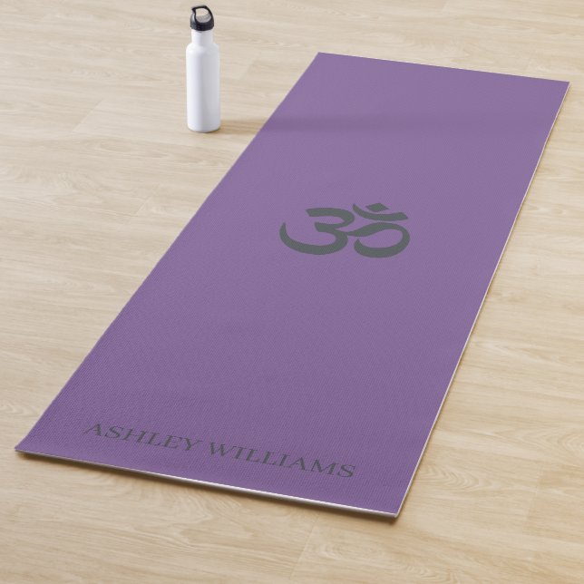 Chic Monogram Om Symbol Lila Yogmata Yogamatte (Beispiel)