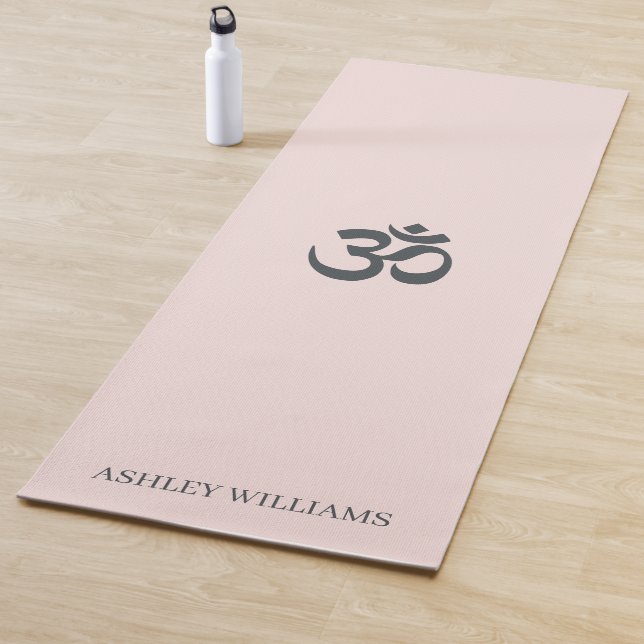 Chic Monogram Om Symbol Pastell Pink Yoga Mat Yogamatte (Beispiel)