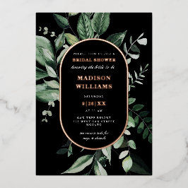 Chic Moody Botanic Frame Brautparty REAL Folieneinladung