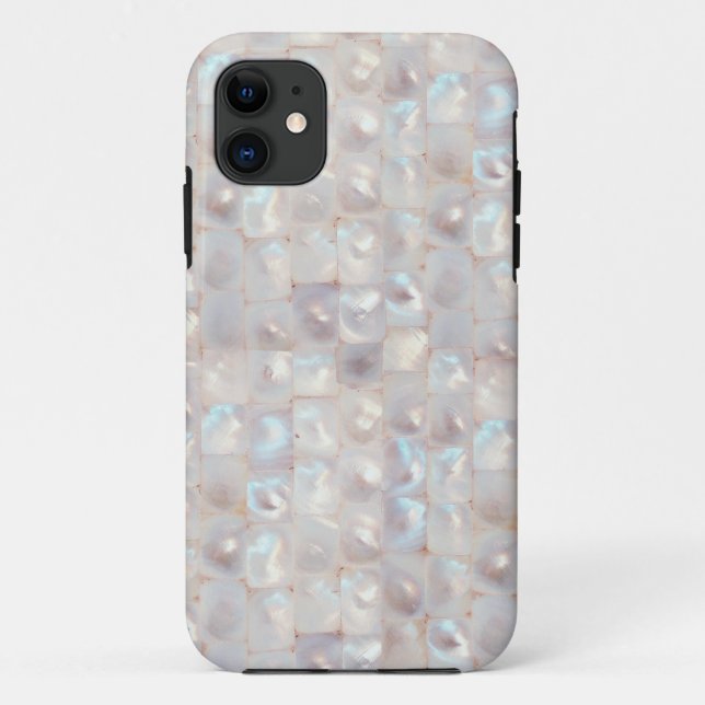 Chic Mother Pearl Elegant Mosaik Muster Case-Mate iPhone Hülle (Rückseite)