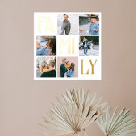 Chic Multi Foto White Foliendrucke<br><div class="desc">Poster bietet moderne Foto-Uni und Mama in Folie.</div>
