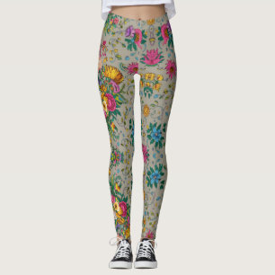 Chic Multicolor Blumenmuster Leggings