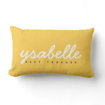 Chic Mustard Yellow Einfache, feine Schreibschrift