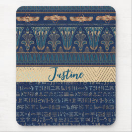 Chic Mysteritian Lotus Scarab Hieroglyphen Mousepad