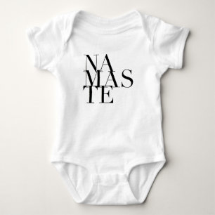 Chic Namaste Yoga-inspirierter Bodysuit Baby Strampler