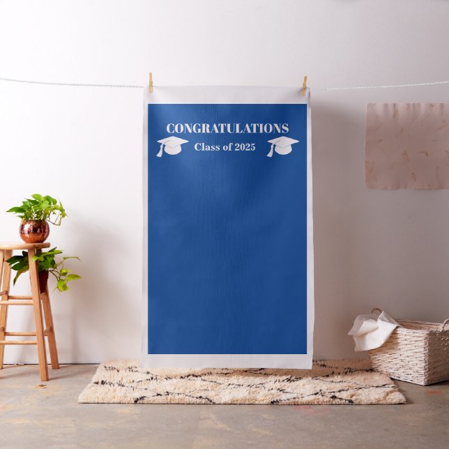 Chic Navy Blue Diy Graduate Foto Stand Hintergrund Stoff (Beispiel)