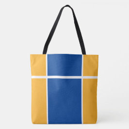 Chic Navy Blue Golden Yellow Split Racing Stripes