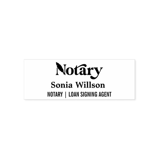 Chic Navy Notary Public Loan Signing Foto QR Code Permastempel (Design)
