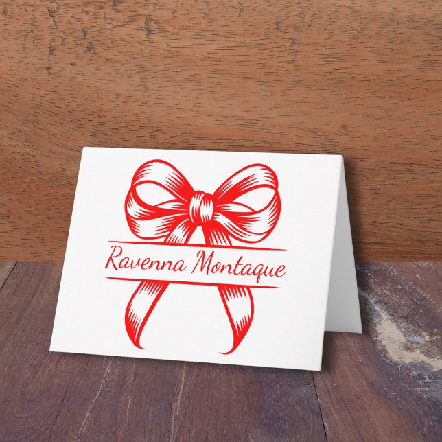 Chic Neonroter Dekobogen Eleganter Name Hochzeit (Von Creator hochgeladen)