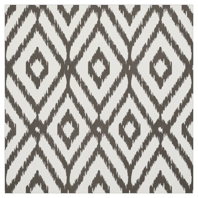 Chic neutrales, braunes, beiges Rautenmuster Stoff (Muster)