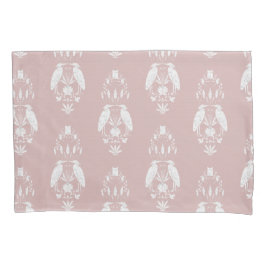 Chic neutrales staubiges Rosa Heron Heritage Reviv Kissenbezug