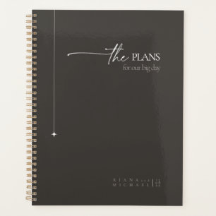 Chic Neutrals Wedding Plans Kohle ID1020 Planer