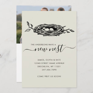 Chic New Nest Zuhause Ändern der Adresse Foto bewe Ankündigung