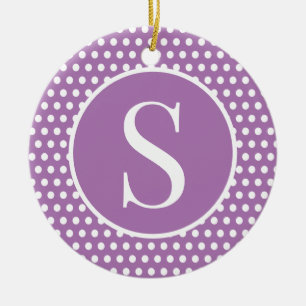 Chic Niedlicher Anfangsbuchstabe Polka Dot Keramik Ornament