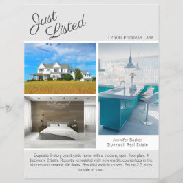 Chic nur auflisten Real Anwesen 2 Seitengraue Vorl Flyer