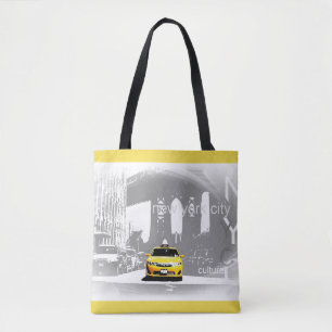 Chic Nyc New York City Brooklyn Bridge Yellow Taxi