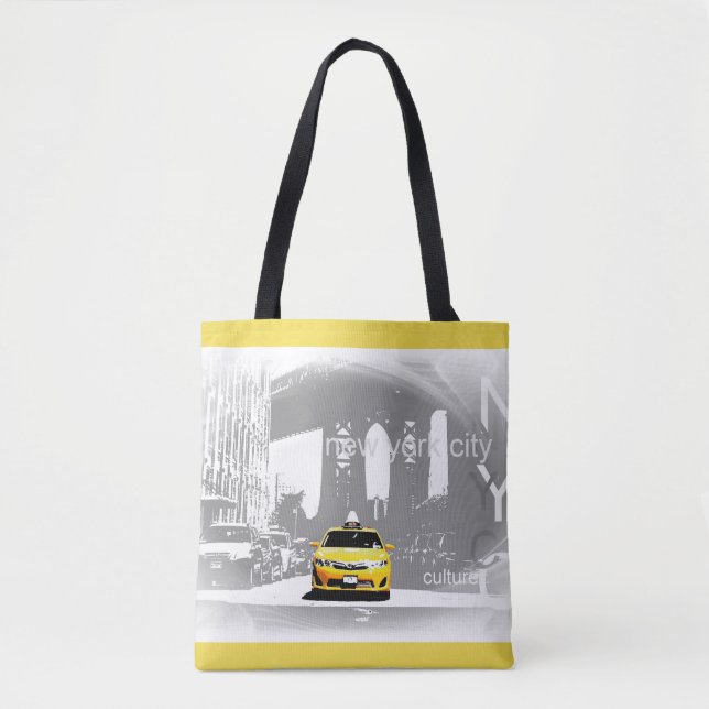 Chic Nyc New York City Brooklyn Bridge Yellow Taxi (Vorderseite)
